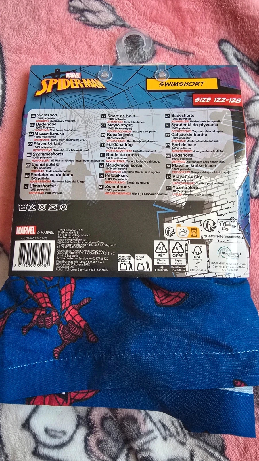Short de bain spiderman 122-128cm neuf – photo 2